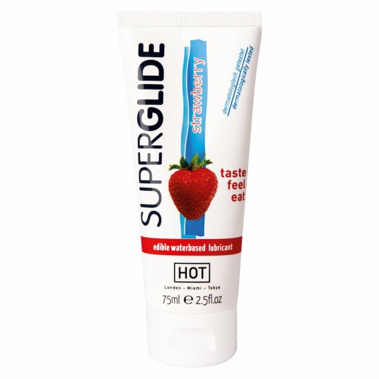 Hot  SuperGlide Edible Lubricant Strawberry