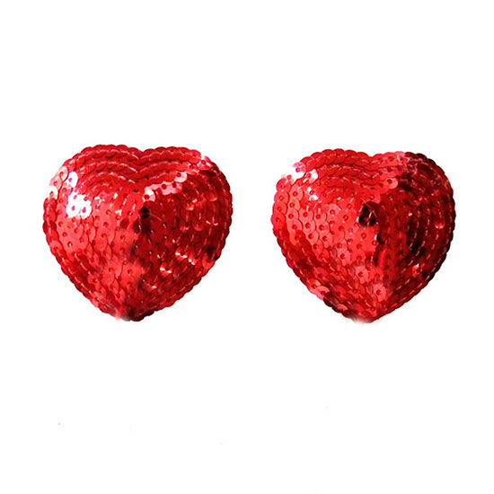 Nipple Pasties Red Decorative Breasts